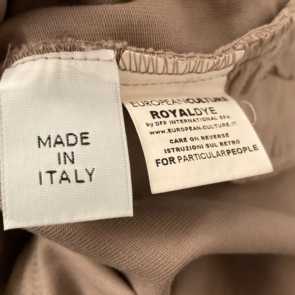 European Culture Royal Dye Tan Pants